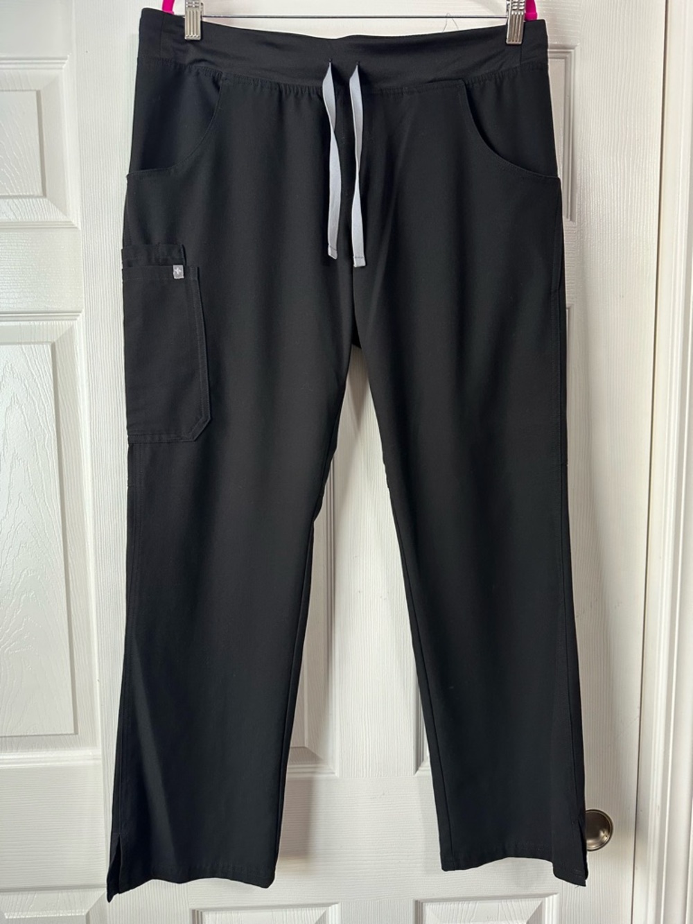 Women’s Black Drawstring Utility Scrub Pants